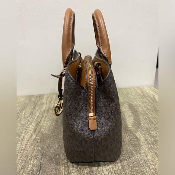 MICHAEL KORS Edith Small Logo Satchel C/W Cross Body Shoulder Strap - Picture 3 of 12